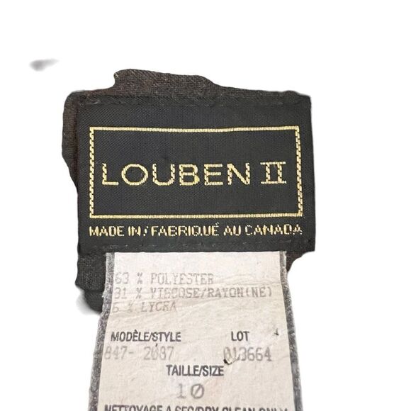 Louben II dark green peplum skirt. Size 10 - Picture 3 of 6